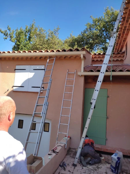 Gouttière sans raccord